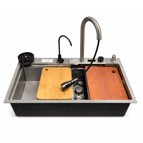Westa Kitchen Sink Westa Grey Kitchen Sink with Purified Water Faucet - 8046 SY