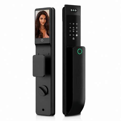 Westa Smart Locks & Digital Access Westa IP66 Waterproof Full HD Screen Smart Door Lock with 3D Face Recognition, Fingerprint Unlock & Video Intercom for Turkish Doors - WHS7-6085