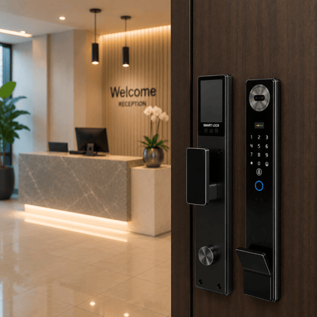 Westa Smart Locks & Digital Access Westa IP66 Waterproof Smart Door Lock with 3D Face Recognition, Fingerprint Unlock & Video Intercom for Chinese Style Doors - WHC21-6068