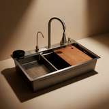 Westa Kitchen Sink Westa Multifunctional Waterfall Kitchen Sink with Faucet & Workstation Accessories - 8250 FY
