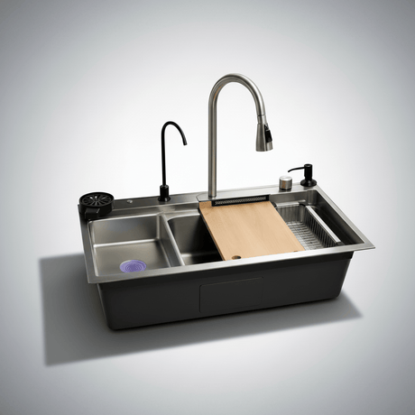 Westa Kitchen Sink Westa Multifunctional Workstation Kitchen Sink with Pull-Out Faucet & Accessories - 8245 SY