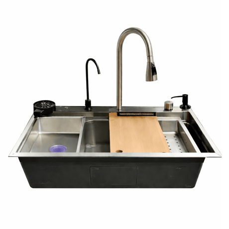 Westa Kitchen Sink Westa Multifunctional Workstation Kitchen Sink with Pull-Out Faucet & Accessories - 8245 SY