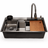 Westa Kitchen Sink Westa Single Bowl Workstation Sink with Pull-Out Faucet & Accessories - 8245