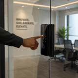 Westa Smart Locks & Digital Access Westa Smart Glass Door Lock with Fingerprint, Password, Card & Bluetooth App Control - K17