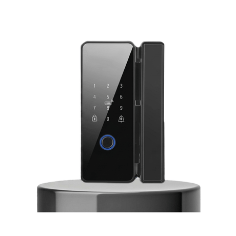 Westa Smart Locks & Digital Access Westa Smart Glass Door Lock with Fingerprint, Password, Card & Bluetooth App Control - K17