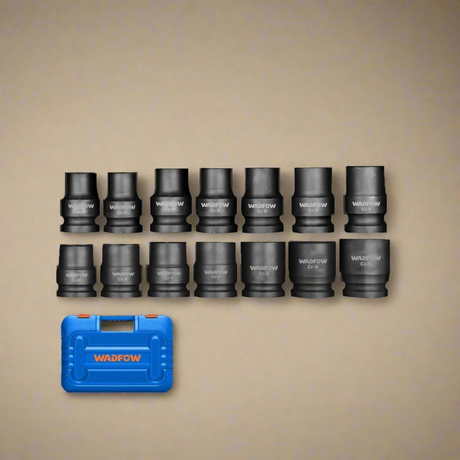 Wadfow 14-Piece 1/2" Drive Impact Socket Set -  WMS4D01