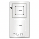 White Kaiser Grand Chef 30cm ceramic hob on white