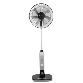 Willed Fan & Cooler Psychoteq 18" Solar Breeze Rechargeable Solar Fan 30,000mAh with Bluetooth Speaker, Remote Control & 20W Solar Panel - Music Version