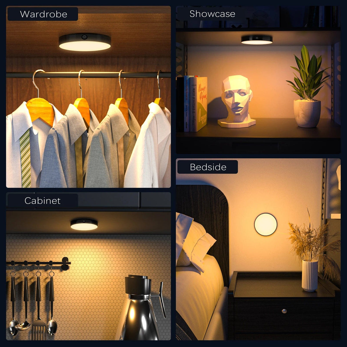 Willed Lamps & Lightings Willed 2 Pieces LED Rechargeable Dimmable Touch Light - PI-CL01-85LM/24