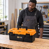 Worker assessing the closed Coofix toolbox