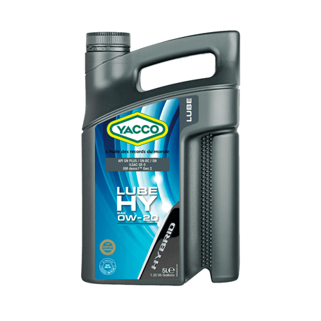 Yacco Engine Oils & Vehicle Fluids Yacco 100% Synthetic Engine Oil 1L/4L/5L - LUBE HY SAE 0W20