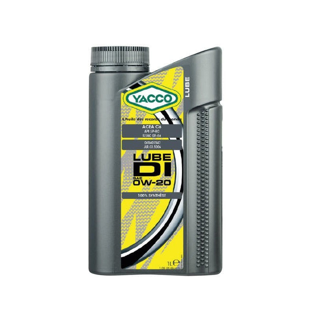 Yacco Engine Oils & Vehicle Fluids Yacco 100% Synthetic Engine Oil 1L/5L - LUBE DI SAE 0W20