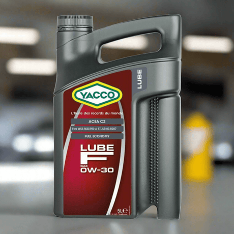 Yacco Engine Oils & Vehicle Fluids Yacco 100% Synthetic Engine Oil 1L/5L - LUBE F SAE 0W30