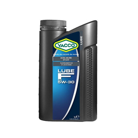 Yacco Engine Oils & Vehicle Fluids Yacco 100% Synthetic Engine Oil 1L/5L - LUBE F SAE 5W30