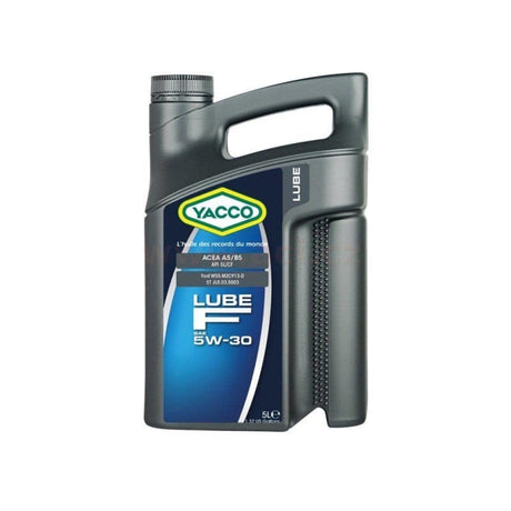 Yacco Engine Oils & Vehicle Fluids Yacco 100% Synthetic Engine Oil 1L/5L - LUBE F SAE 5W30