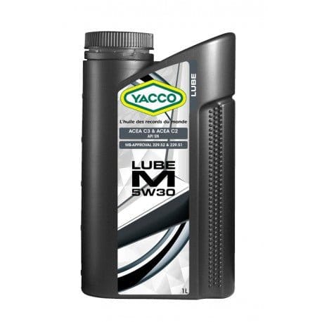 Yacco Engine Oils & Vehicle Fluids Yacco 100% Synthetic Engine Oil 1L/5L - LUBE M SAE 5W30