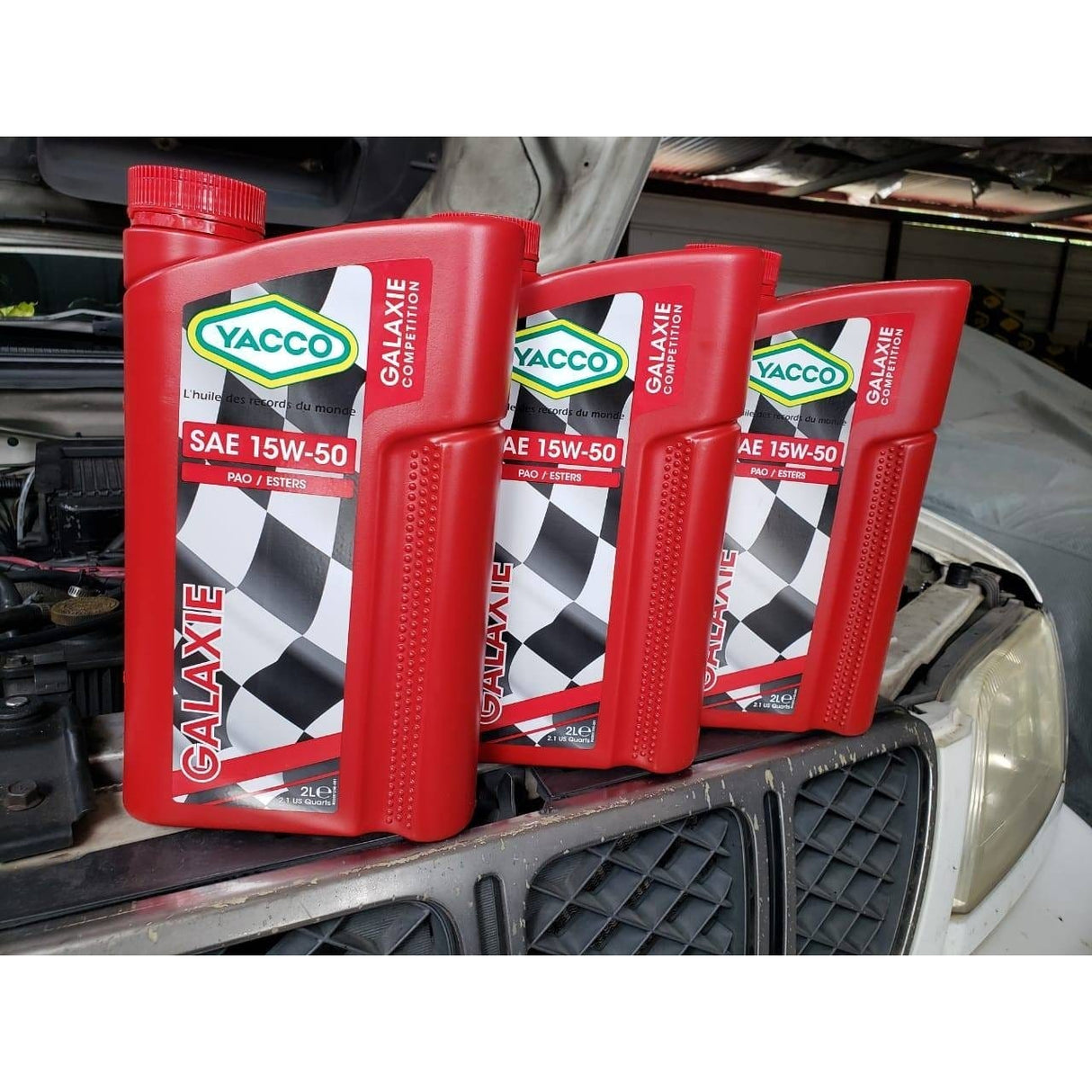 Yacco Motor Oil and Fluids Yacco 100% Synthetic Engine Racing Oil 2L - GALAXIE SAE 15W50
