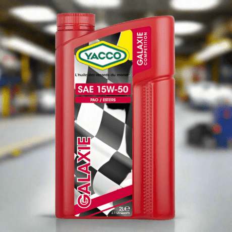 Yacco Motor Oil and Fluids Yacco 100% Synthetic Engine Racing Oil 2L - GALAXIE SAE 15W50