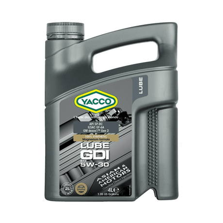 Yacco Engine Oils & Vehicle Fluids Yacco 100% Synthetic Oil for Gasoline Engines 1L/4L/5L - GDI SAE 5W30