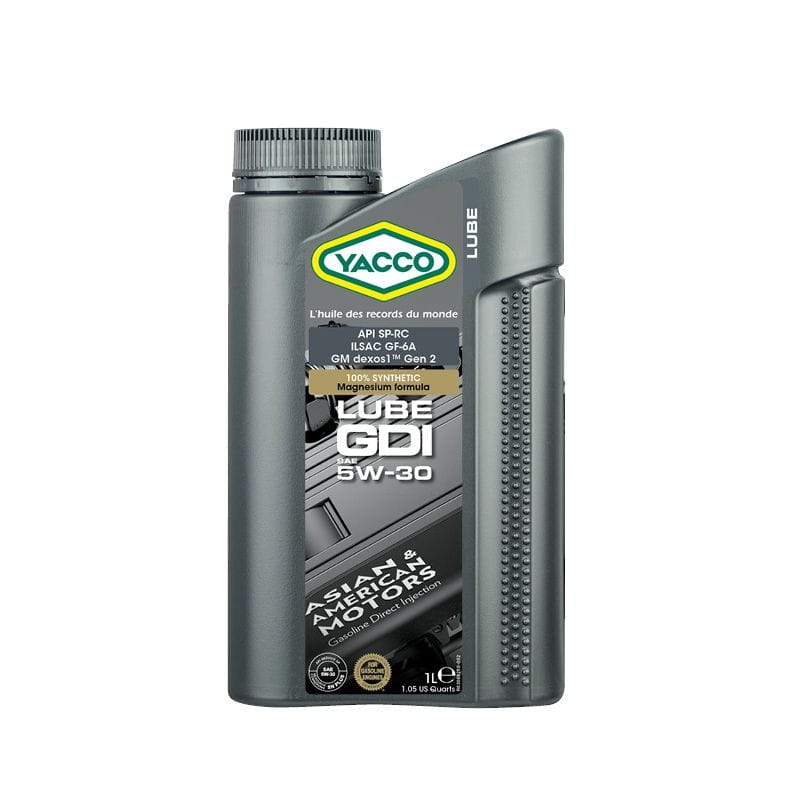 Yacco Engine Oils & Vehicle Fluids Yacco 100% Synthetic Oil for Gasoline Engines 1L/4L/5L - GDI SAE 5W30
