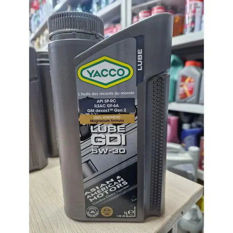 Yacco Engine Oils & Vehicle Fluids Yacco 100% Synthetic Oil for Gasoline Engines 1L/4L/5L - GDI SAE 5W30