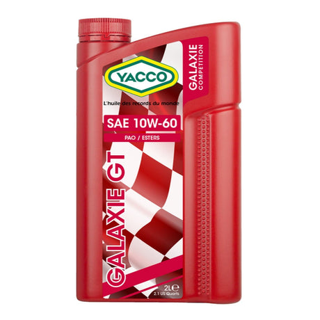 Yacco Motor Oil and Fluids Yacco 100% Synthetic Racing Engine Oil 1L - GALAXIE GT SAE 10W60