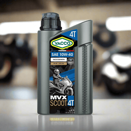 Yacco Engine Oils & Vehicle Fluids Yacco Semi Synthetic Motorcycle Engine Oil 1L - MVX SCOOT 4 SAE 10W40