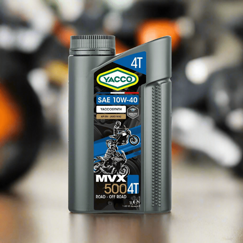Yacco Engine Oils & Vehicle Fluids Yacco Synthetic Motorcycle Engine Oil 1L - MVX 500 4T SAE 10W40