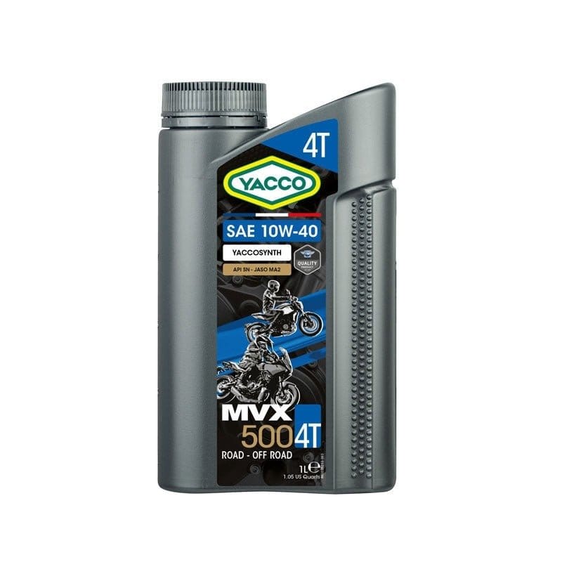 Buy Yacco Synthetic Motorcycle Engine Oil - MVX 500 4T SAE 10W40