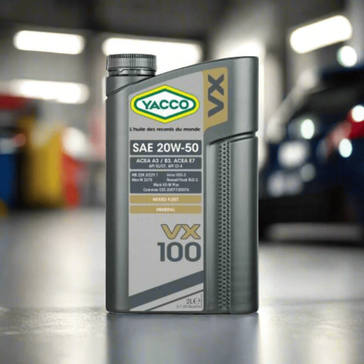 Yacco Engine Oils & Vehicle Fluids Yacco VX Mineral Engine Oil 5L - VX 100 SAE 20W50