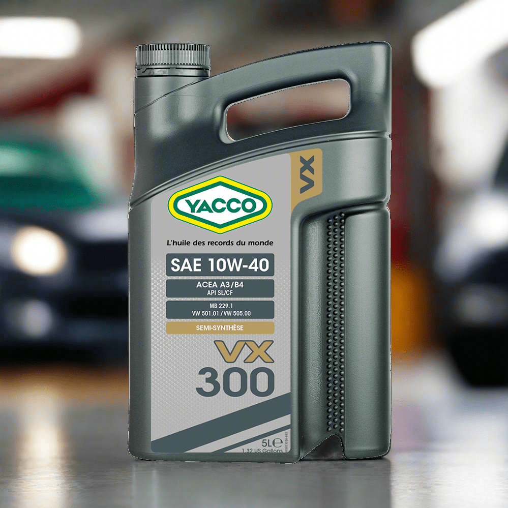 Yacco Engine Oils & Vehicle Fluids Yacco VX Semi Synthetic Engine Oil 1L/5L/208L - VX 300 SAE 10W40