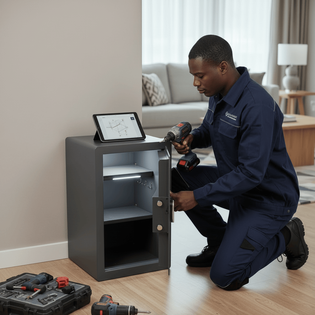Yale Tool Chests & Cabinets Yale 49.8L Maximum-Security Motorised Safe with LCD Keypad - YSEM/520/EG1