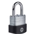 Yale Padlocks & Accessories Yale 60mm Laminated Steel Padlock with Hardened Steel Shackle - Y125B/60/133/1