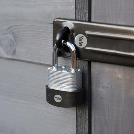 Yale Padlocks & Accessories Yale 60mm Laminated Steel Padlock with Hardened Steel Shackle - Y125B/60/133/1
