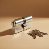 Yale Door Hardware & Accessories Yale 70mm Double-Key Euro Profile Cylinder with 3 Keys - 10-0572-3535-00-2211