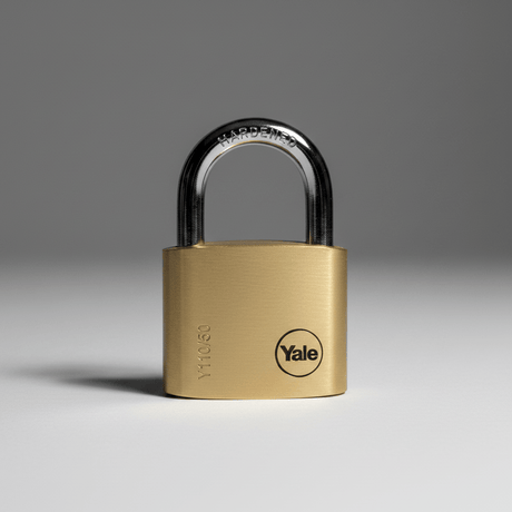Yale Padlocks & Accessories Yale Y110B 40mm Solid Brass Padlock with 5-Pin Cylinder - Y110B/40/123/1