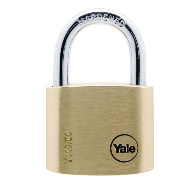 Yale Padlocks & Accessories Yale Y110B 40mm Solid Brass Padlock with 5-Pin Cylinder - Y110B/40/123/1