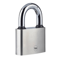 Yale Padlocks & Accessories Yale Y111 60mm Cast-Iron Padlock with Hardened Steel Shackle | Silver & Black