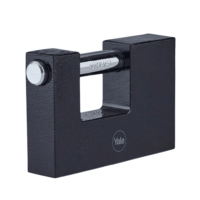 Yale Padlocks & Accessories Yale Y113BL 90mm Cast-Iron Shutter Padlock with Hardened Steel Shackle - Y113BL/90/119/1