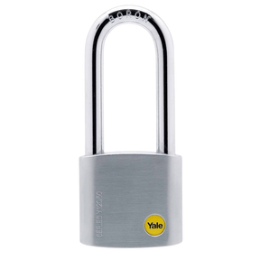 Yale Padlocks & Accessories Yale Y120 60mm Solid Brass Long-Shackle Padlock with 3 Keys - Y120/60/163/1