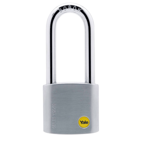 Yale Padlocks & Accessories Yale Y120 60mm Solid Brass Long-Shackle Padlock with 3 Keys - Y120/60/163/1