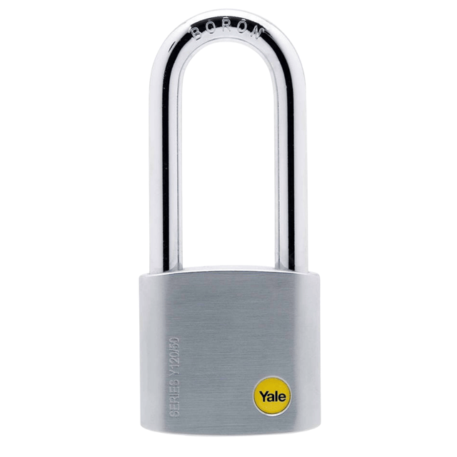 Yale Padlocks & Accessories Yale Y120 60mm Solid Brass Long-Shackle Padlock with 3 Keys - Y120/60/163/1