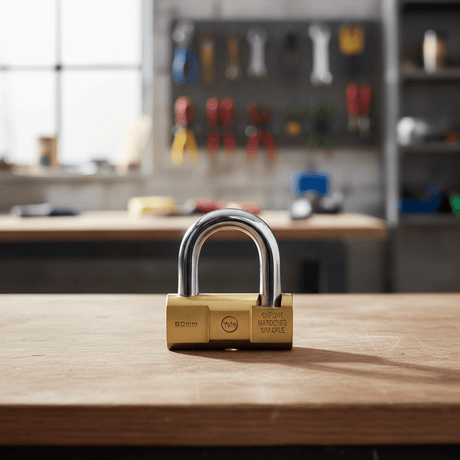 Yale Padlocks & Accessories Yale YE2 Hammer Solid Brass Padlock with Rotating Hardened Steel Shackle | 70mm & 80mm