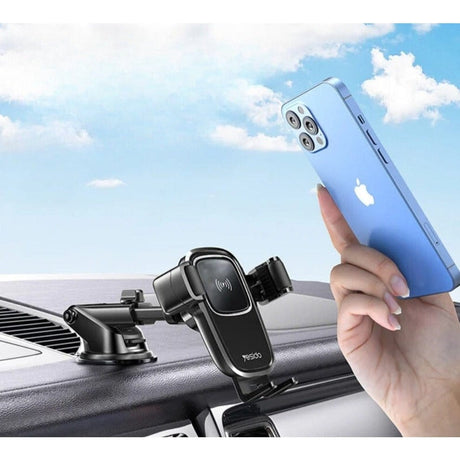 Yesido Power & Charging Accessories Yesido 15W Wireless Charger Car Phone Mount Holder - C187
