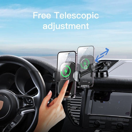 Yesido Power & Charging Accessories Yesido 15W Wireless Charger Car Phone Mount Holder - C197