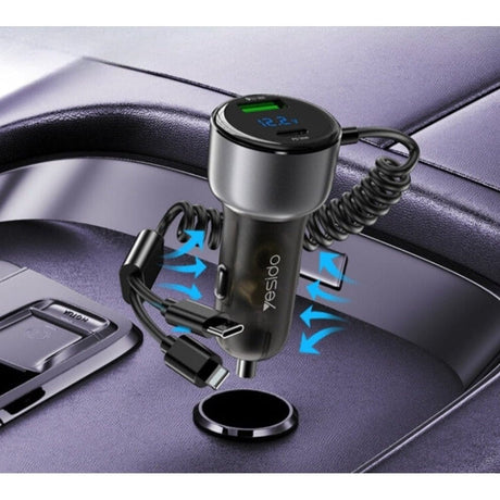 Yesido Power & Charging Accessories Yesido 60W Fast Charging Car Charger - Y58