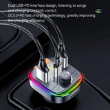 Yesido Audio & Entertainment Yesido Car FM Transmitter, Bluetooth, Card Reader & MP3 with Three USB Fast Charging Ports - Y45