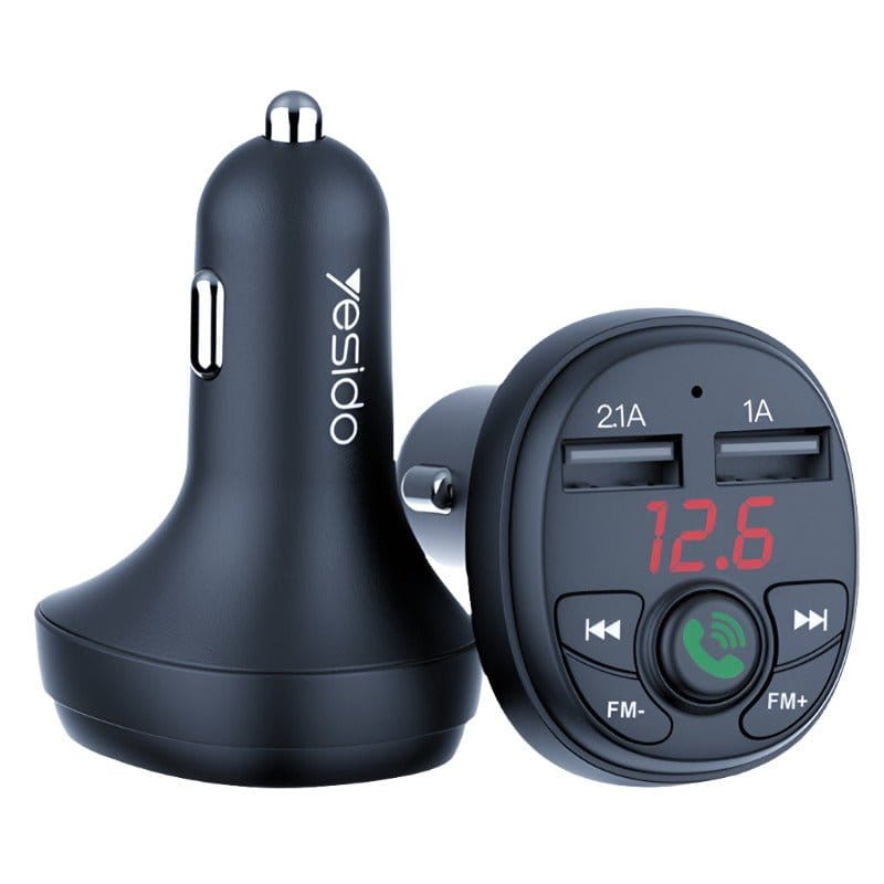 Yesido Audio & Entertainment Yesido Car FM Transmitter, Bluetooth & MP3 with Dual USB Charging Ports - Y36