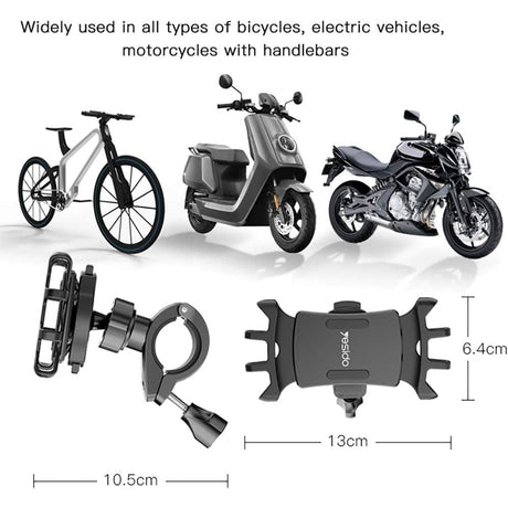 Yesido Navigation & Smart Devices Yesido Universal Bicycle & Motorcycle Mobile Phone Holder Mount with 360° Rotation - C66
