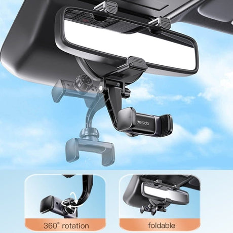 Yesido Navigation & Smart Devices Yesido Universal Car Rear View Mirror Phone Mount Holder - C193